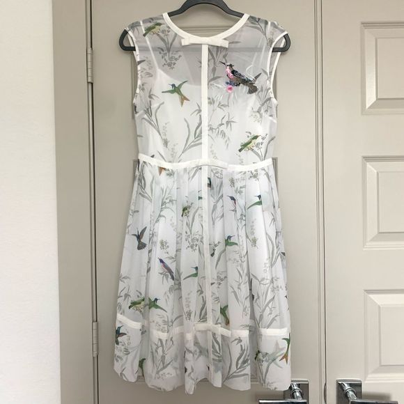 TED BAKER ALEKSA Fortune Embroidered Bow Dress - Picture 4 of 7